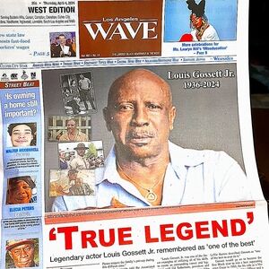Actor Louis Gossett Jr Passes 1936-2024 LA Wave Newspaper For Framing etc
